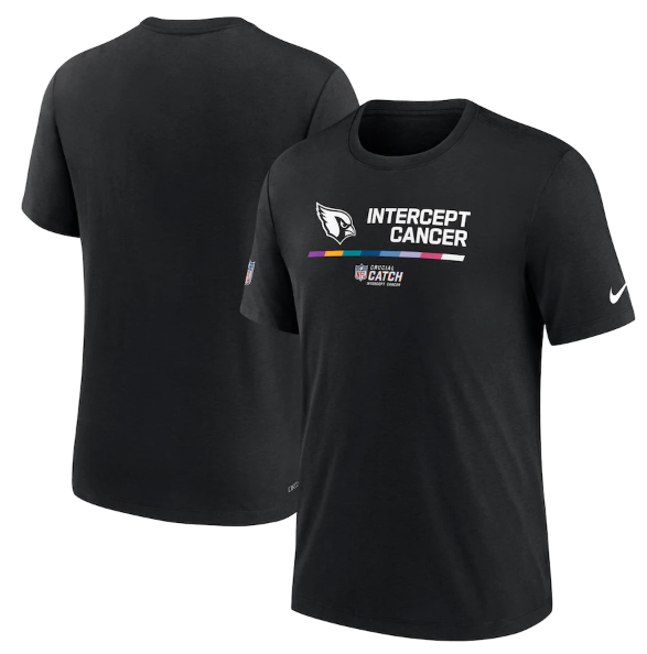 Men's Arizona Cardinals 2022 Black Crucial Catch Performance T-Shirt